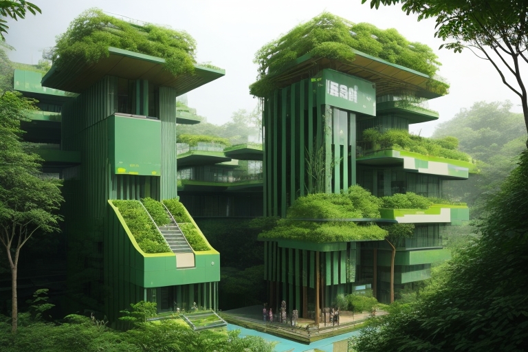 エコロジー建築 by 丹下健三